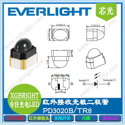 PD3020B/TR8  3020红外接收光敏二极管